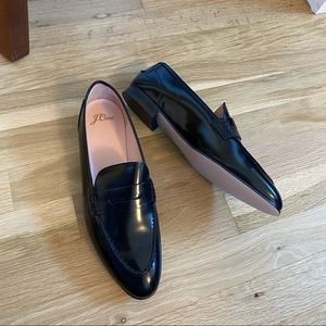 J. Crew academy penny loafer in black, 8 1/2, NWT